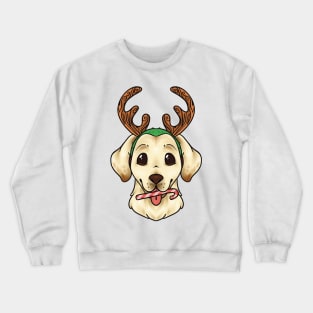 Christmas Yellow Labrador Retriever Dog Crewneck Sweatshirt